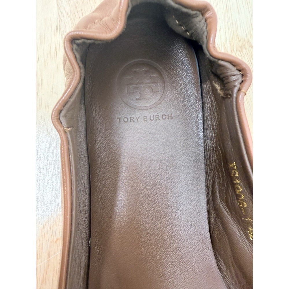 Tory Burch Minnie Travel Ballet Flat Designer Women's Tan Brown EU 42/ 10.5 #23 - Picture 6 of 11